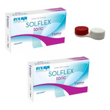 2 Lentes De Contato Solflex Tórica Astigmatismo + Estojo