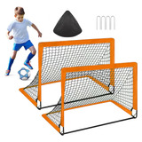 Kit 2 Porterías Fútbol Para Niños Plegables C/bolsa 120×90cm