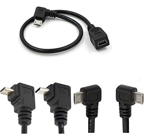 5 Cables Cortos Micro Usb A Mini Usb Hembra