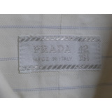 Camisa Italiana Prada Bege Listrada 42 16 ½ Original M