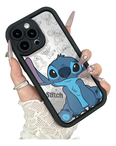 Funda iPhone 17 16 15 14 13 12 Pro Max Plus Stitch Diseno Lindo Anime Colorido Silicona Uso Rudo Moderna Casual Ideal Regalo