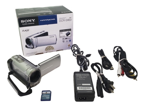 Sem Bateria - Câmera Filmadora Sony Dcr-sx63 Handycam Prata
