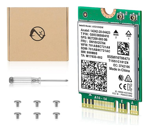 Tarjeta Wifi Ax210ngw Wifi 6e 11ax 802 11ax Wifi 6 Tarjeta R