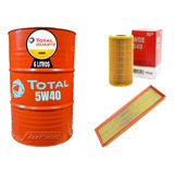 Cambio Aceite Total 10w40 6l + Kit Filtros Vw Vento 2.5 Fsi