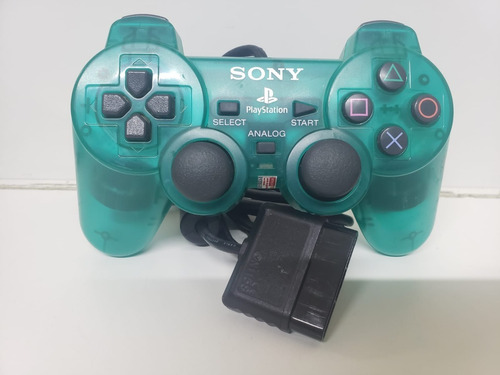 Controle Joystick Sony Playstation Dualshock 2 Emerald