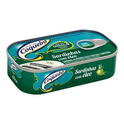 Sardinha com óleo Coqueiro lata 125g | MercadoLivre