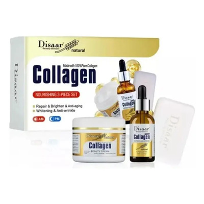 Set Facial Anti Edad De Colageno Reparador 3 Piezas | Meses sin interés