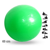 Bola Fitness Premmium De Pilates Yoga Exercícios Bomba De Ar Cor Verde