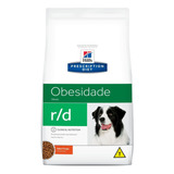 Alimento Hill's Prescription Diet Obesidade R/d Para Cão Adulto Todos Os Tamanhos Sabor Frango Em Sacola De 10.1kg