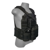 Colete Modular Plate Carrier Contato + 8 Peças + Bandoleira