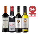 Pack 4x Vinos Reserva - Gran Reserva Variedades 375ml