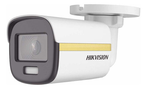 Hikvision Cámara De Seguridad Metalica Tipo Bala Turbohd 4k Con Imagen A Color 24/7 Colorvu Lite + 20 Mts Luz Blanca Protección Ip67 Para Uso En Exteriores Modelo Ds-2ce10uf3t-e