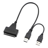 Cable Adaptador De Disco Duro Usb Dual A Sata