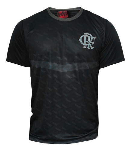 Camisa Flamengo Dry Preta Símbolo Oficial Licenciada