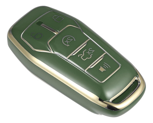 Car Remote Key Fob Case Cover 5 Button Full Protector Green 