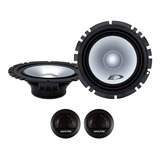 Set De Medios 6.5 Alpine 2 Vias 280 Watts Tweeters Iman Color Negro