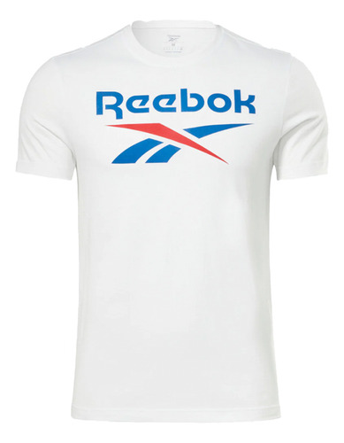 Remera Hombre Reebok Big Logo Blanco In Store