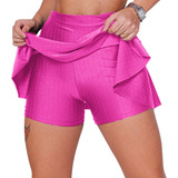 Short Saia  3d Fitness Roupa Feminina Academia