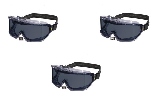 Antiparra Gafas Protectora Delta Plus Galeras Ahumado X 3 Un