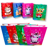 Pack 12 Bolsas Papel Regalos Niños Sorpresas Variedad Grande