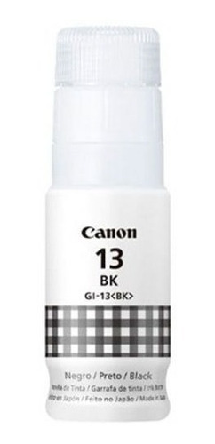 Botella De Tinta Canon Gi-13 Bk Negro