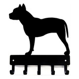 Pit Bull Terrier Clave Rack / Correa Del Perro Colgadero ~ A