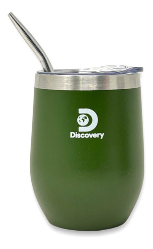 Mate Acero Inoxidabl Vaso Termico Discovery Tapa Y Bombilla 