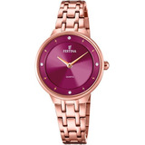 Reloj Festina Mujer F20602/2 Mademoiselle Clasico Color De La Malla Rosê Color Del Bisel Rosé Color Del Fondo Bordó