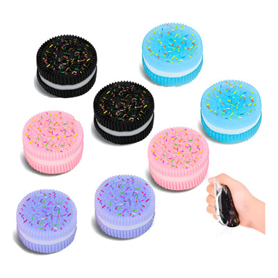 Squishy Con Olor Anti-estrés Galleta Oreo Suave Lavado 8 Pzs | MercadoLibre
