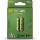 Pila Bateria Gp Recargable Recyko Aaa De 950 Mah X 2 Unid