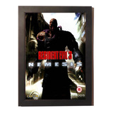  Quadro Poster Moldura Resident Evil 3 Nemesis Playstation 
