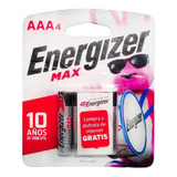 Pila Alcalina Aaa 4 Pzas Energizer 32611