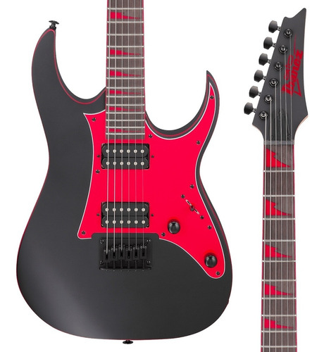 Guitarra Elétrica Ibanez Rg Gio Grg131dx Choupo Black Flat