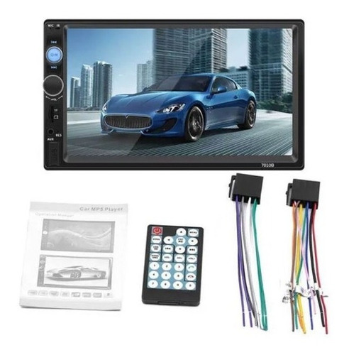 Radio Auto Doble Din Bluetooth Touch Mp5 Mirror Comando Vola