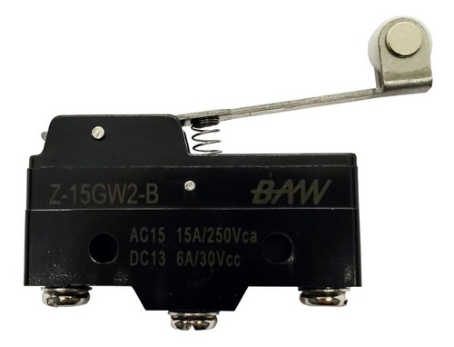 Microswitch Por Palanca Larga Con Roldana Z-15gw2-b