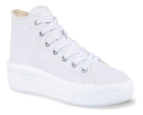 Botines Discovery Alto Pl Blanco Para Niña Croydon