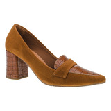 Sapato Scarpin Feminino Bico Fino Salt Alto Confortavel 3041