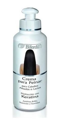 Crema P Peinar Keratina Biferdil P/cabellos Alisados O Lacio