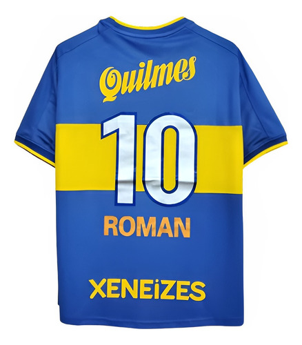 Camiseta Remera Boca Juniors Retro 2000 Riquelme Quilmes 