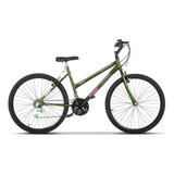 Bicicleta  De Passeio Ultra Bikes Bike Aro 26 18 Marchas Freios V-brakes Cor Verde-oliva-fosco