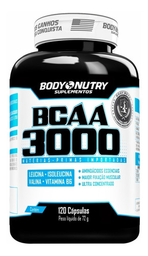 Bcaa 3000 - 120 Cápsulas - Ultra Concentrado