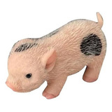 Simulación Decorativa Lazhu Silicone Piglet Doll-flower Pig