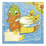 Puzzle Niños Rompecabezas De Madera 20 Piezas Pato