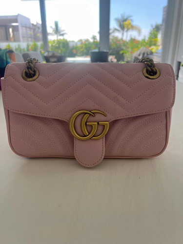 Bolsa Gucci Marmont Gg Rosa