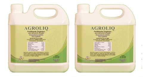 Agroliq Bio Fertilizante (caja X 2 Galones 4l)