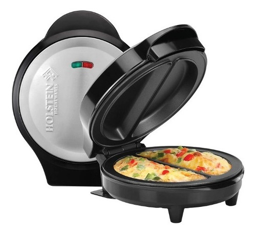 Máquina Para Hacer Dos Omelets Holstein Negro Facil