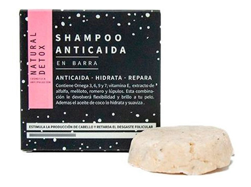 Natural Detox Shampoo Anticaida Formato Barra 70 Gr