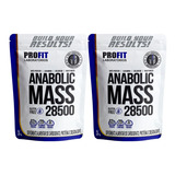 2x Hipercalórico Anabolic Mass 28500 3kg - Profit Labs