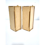  2 Caja Para Vino  Madera (mdf)tapa Corrediza