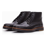 Bota De Cuero Negra Cameron Hombre Boating